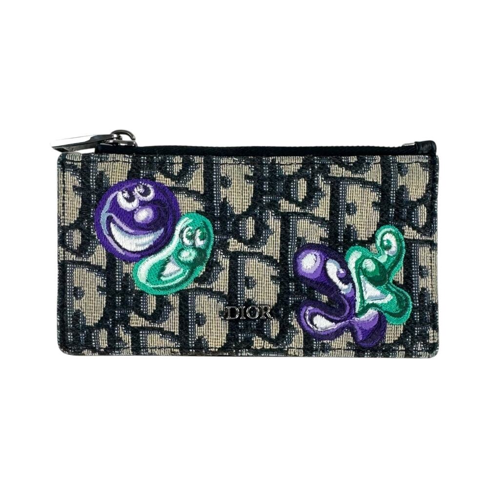 Dior x Kenny Scharf Trotter Zip Card Holder - Picture 1 of 12